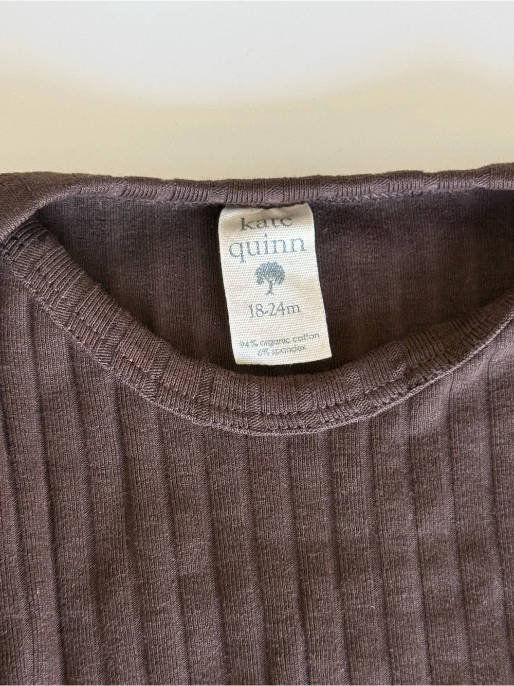 Kate Quinn Organics organic cotton wide rib bodysuit bundle 18-24 months